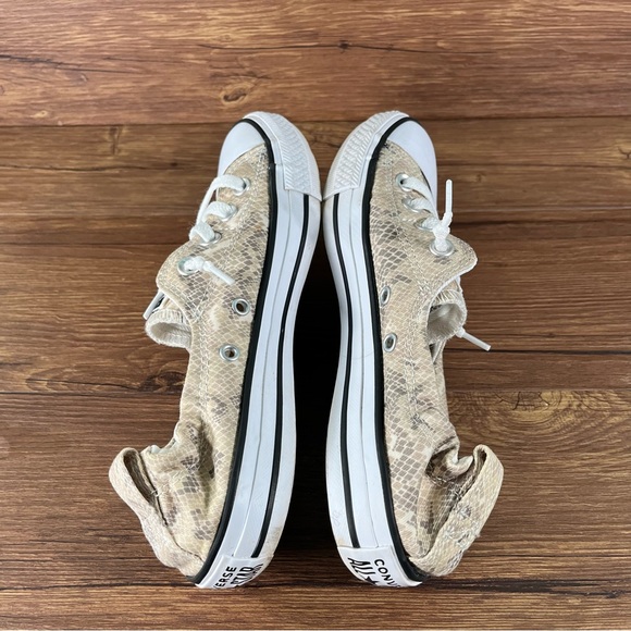 CONVERSE Shoreline Snakeskin Women’s Size 8 Slip-On Shoes - Picture 4 of 6
